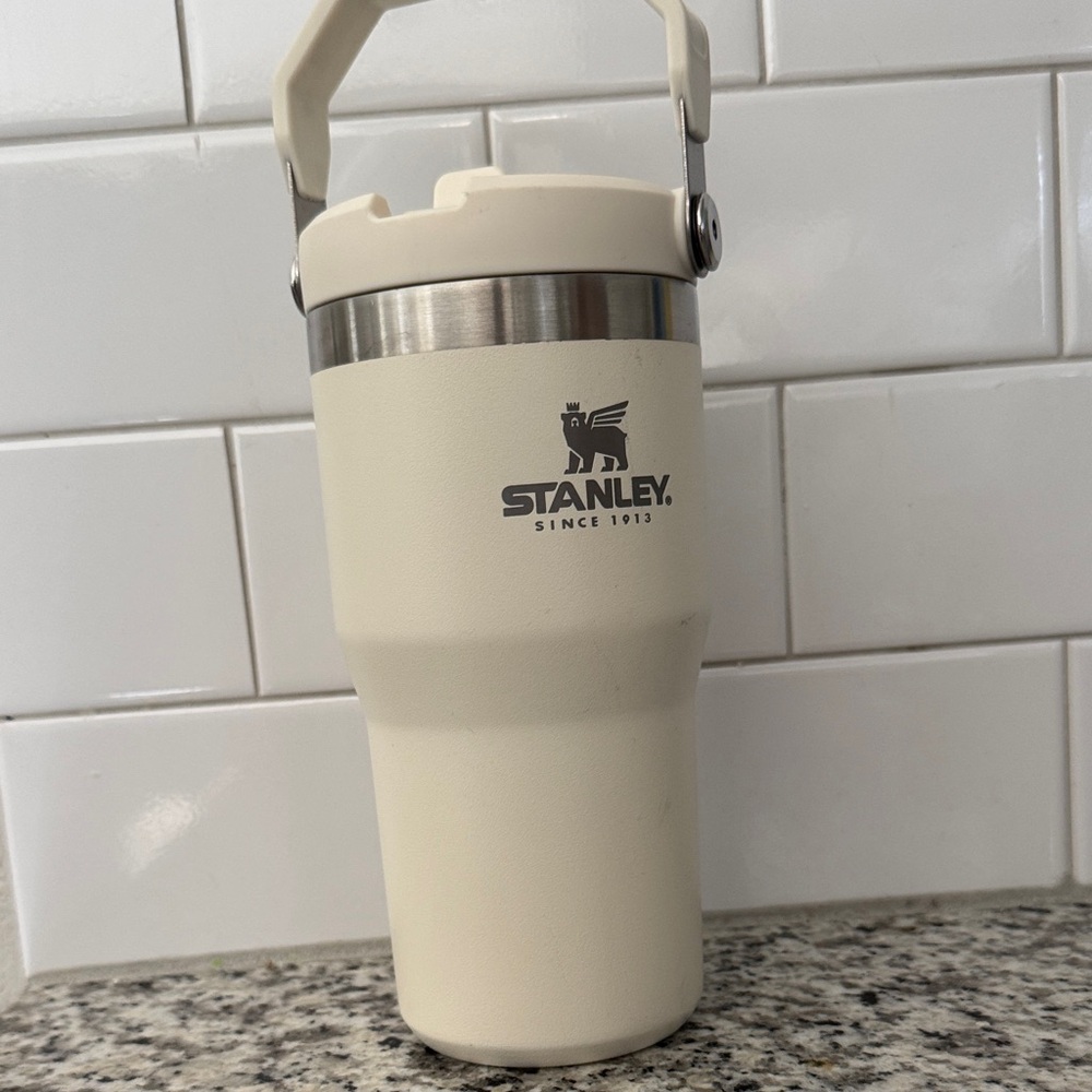 Stanley Off-White Travel Mug with Handle